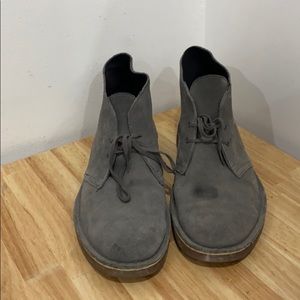 Clark’s suede shoes